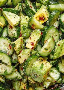 Avocado and Cucumber Salad