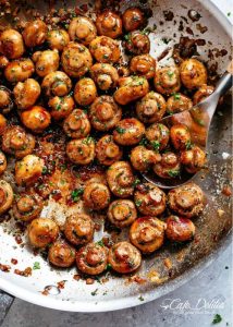 Keto Garlic Mushrooms