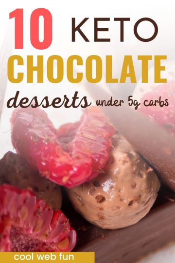 10 Keto Chocolate Dessert Recipes under 5 Carbs - Cool Web Fun