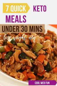 7 quick keto meals