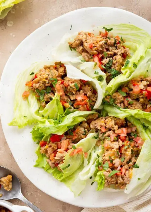 Keto Chicken Lettuce Tacos