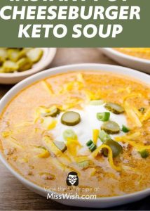 Instant Pot Keto Cheeseburger Soup