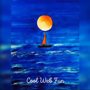 moon and water water colour drawing (1)