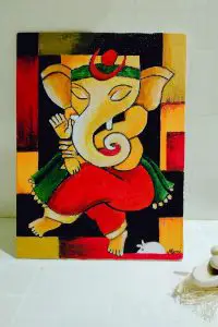ganesha painting on canvas