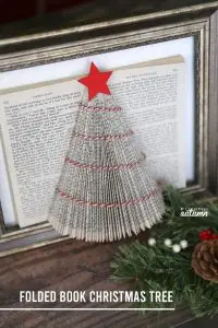 FOLDED BOOK CHRISTMAS TREE
