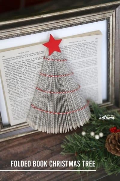 FOLDED BOOK CHRISTMAS TREE