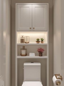 Cabinet-and-Shelf Combo Units