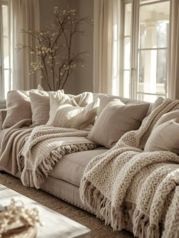 Cozy Throw Blankets and Pillows