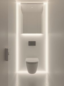 Floating Cabinet with Hidden Lighting