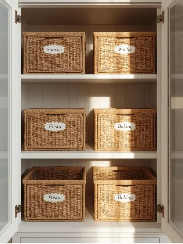 Labeled Basket Pantry