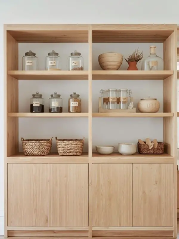 Open-Shelf Pantry Cabinets