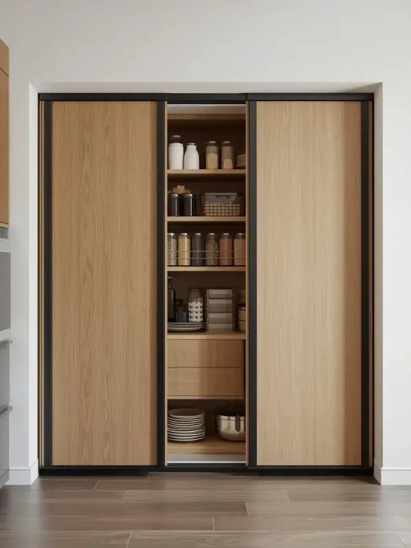 Sliding Door Pantry Cabinets