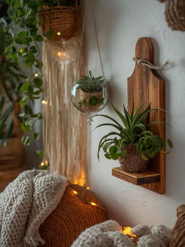 Air plants on your walls boho wall decor