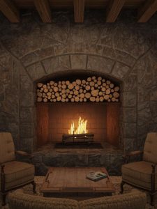 Add a wood storage solution: