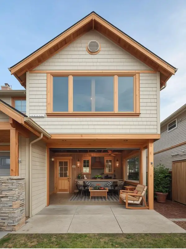 GAMBREL ROOF FOR AN ADDITIONAL LIVING SPACE