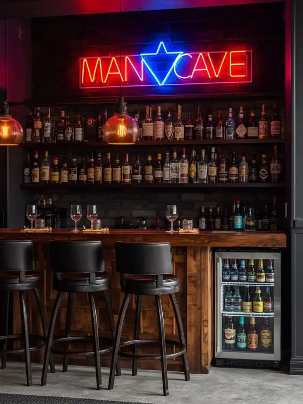 Set up a bar:
