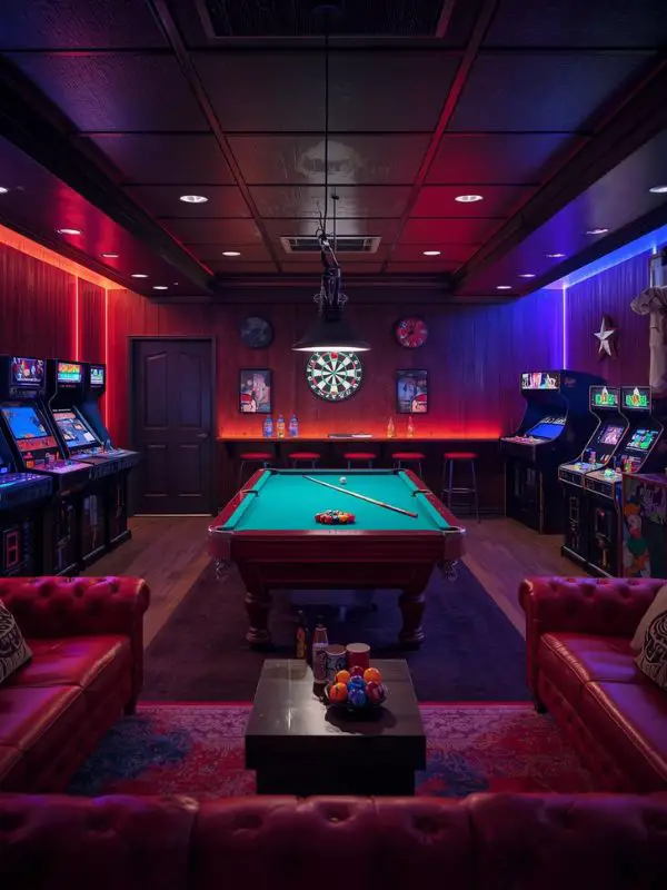 Set up a game room: